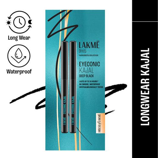 Lakme 9 to 5 Eyeconic Kajal Twin Pack