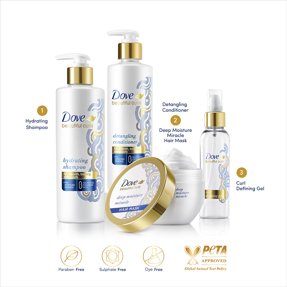 Dove Beautiful Curls Sulphate Free Shampoo for Curly Hair