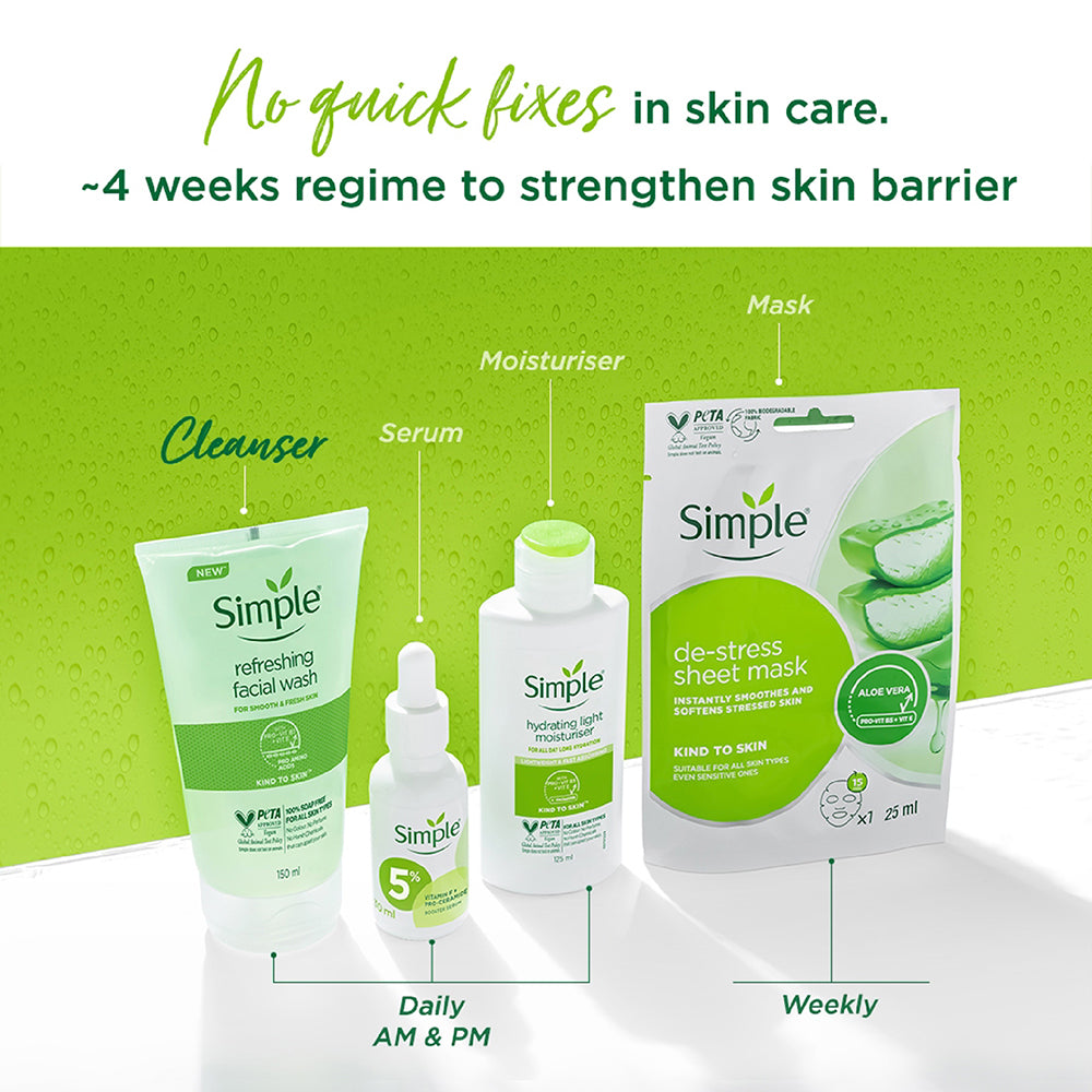Simple Refreshing Face Wash with Pro-Vit B5 + Vit E