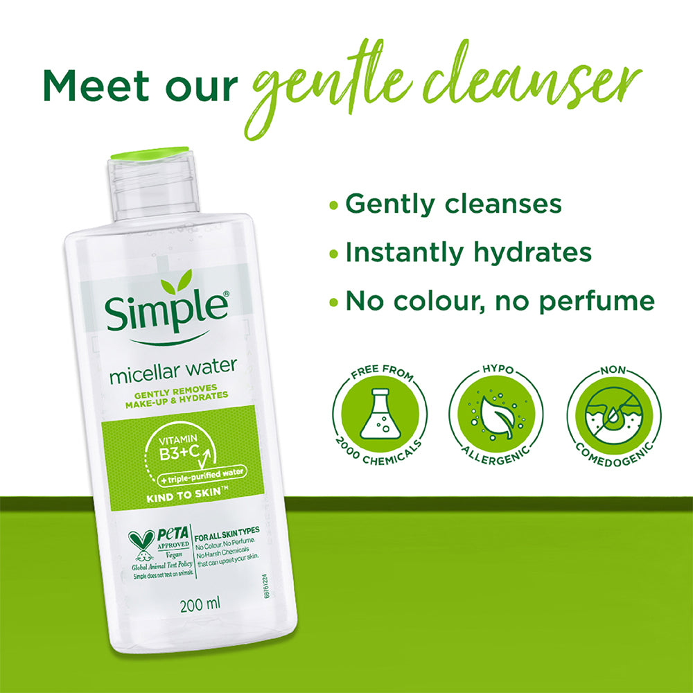 Micellar Cleansing Water with Vit B3, B&C - 200 ml