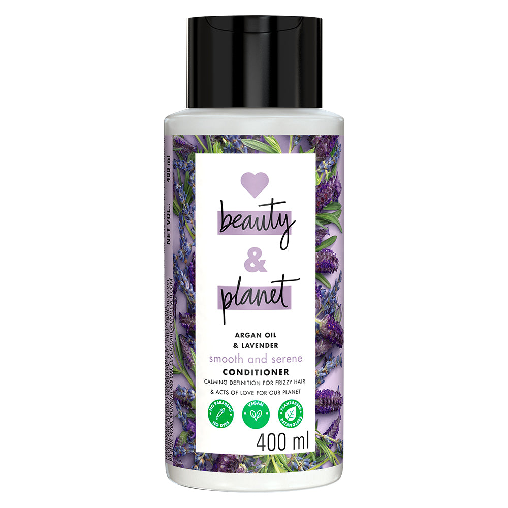 Love Beauty & Planet Natural Argan Oil & Lavender Paraben Free Anti-Frizz Conditioner