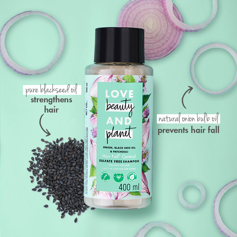 Love Beauty & Planet Onion, Blackseed & Patchouli Sulfate Free Shampoo