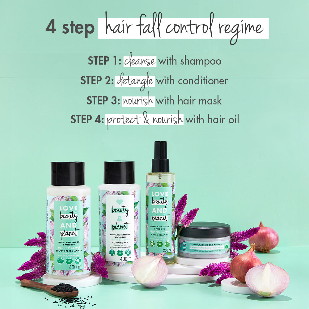 Love Beauty & Planet Onion, Blackseed & Patchouli Sulfate Free Shampoo