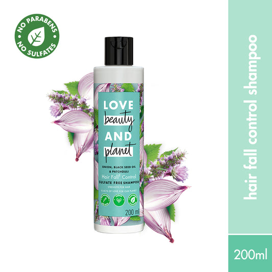 Onion, Black Seed & Patchouli Hairfall Control Sulfate Free Shampoo - 200ml