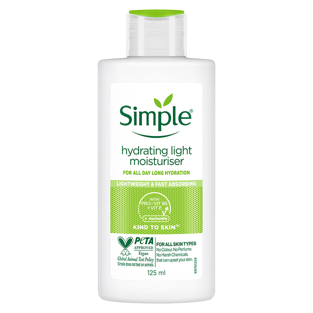 Simple Hydrating Light Moisturiser with Borage Seed Oil + Pro-Vit B5 + Vit E