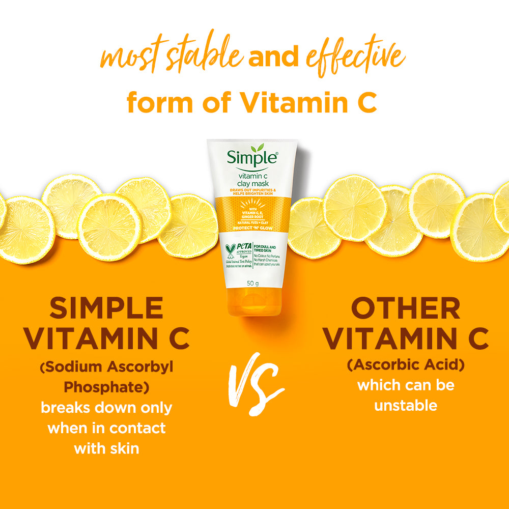 Protect N Glow Vitamin C Brighten Clay Mask 50g